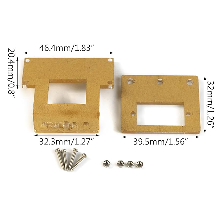 Amazon.co.jp: 1PC 透明プラスチック取付ブラケット SG90